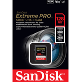 کارت حافظه برند سندیسک مدل SanDisk 128GB Extreme PRO UHS-II SDXC 300MB/S 2000X