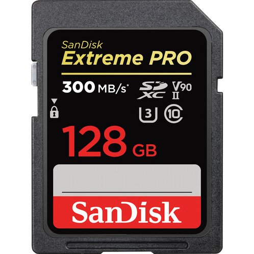 کارت حافظه برند سندیسک مدل SanDisk 128GB Extreme PRO UHS-II SDXC 300MB/S 2000X