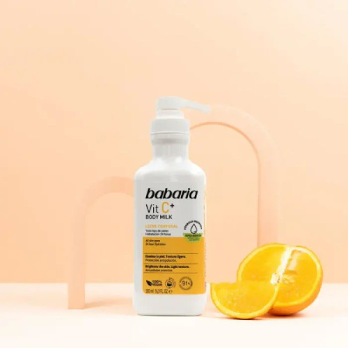لوسیون بدن باباریا ویتامین C حجم 500 میل (Body Milk Vit C+ Babaria)
