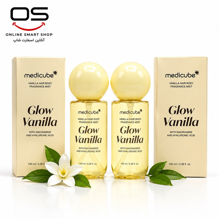میست خوشبوکننده مو و بدن وانیلی مدیکیوب Glow Vanilla (250 میل)